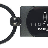 Lincoln MKZ Two-Tone Rectangular Key Chain Fob - Gun Metal - Official Licensed