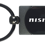 Nissan Nismo Two-Tone Rectangular Key Chain Fob - Gun Metal - Official Licensed