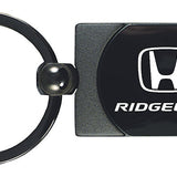 Honda Ridgeline Two-Tone Rectangular Key Chain Fob - Gun Metal - Official Licensed