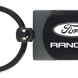 Ford Ranger Two-Tone Rectangular Key Chain Fob - Gun Metal - Official Licensed