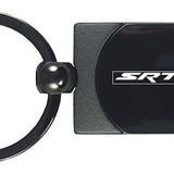 Dodge SRT-8 Two-Tone Rectangular Key Chain Fob - Gun Metal - Official Licensed