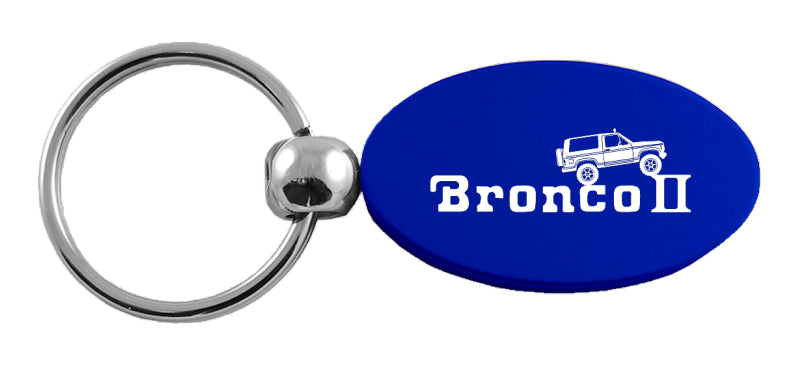 Ford Bronco II Climbing Oval Key Chain Fob - Official Licensed