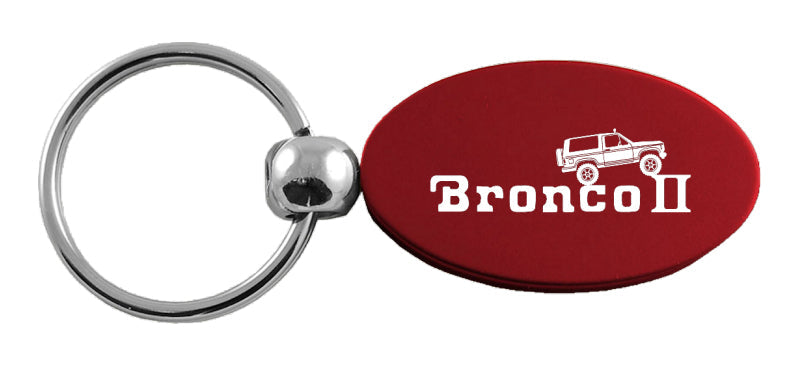 Ford Bronco II Climbing Oval Key Chain Fob - Official Licensed