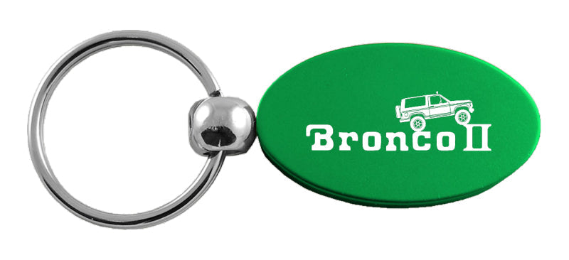 Ford Bronco II Climbing Oval Key Chain Fob - Official Licensed