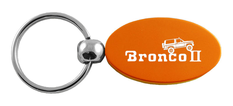 Ford Bronco II Climbing Oval Key Chain Fob - Official Licensed