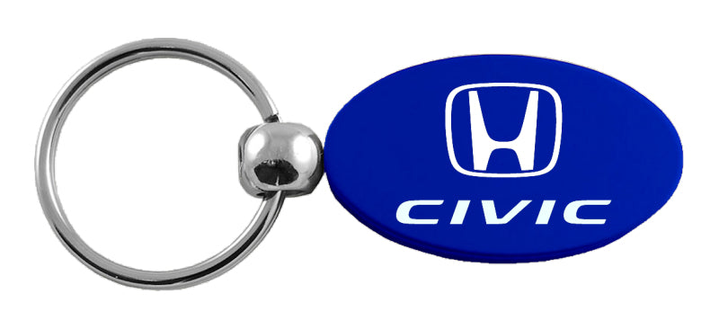 Honda Civic Oval Key Chain Fob - Official Licensed