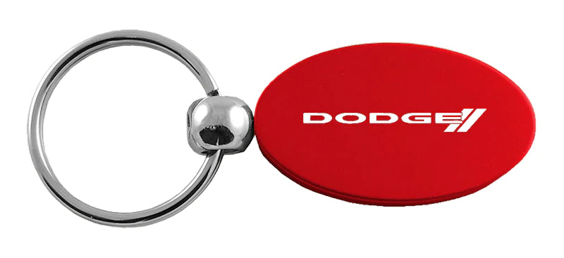 Dodge Stripe Oval Key Chain Fob - Official Licensed