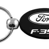 Ford F-350 Oval Key Chain Fob - Black - Official Licensed