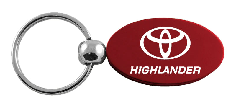 Toyota Highlander Oval Key Chain Fob - Official Licensed