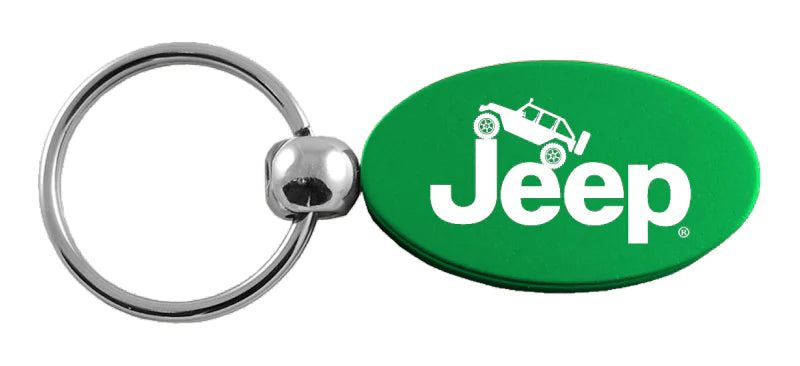Jeep Climbing Oval Key Chain Fob - Official Licensed