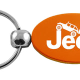Jeep Climbing Oval Key Chain Fob - Official Licensed