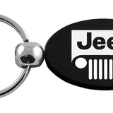 Jeep Grill Oval Key Chain Fob - Official Licensed