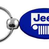 Jeep Grill Oval Key Chain Fob - Official Licensed