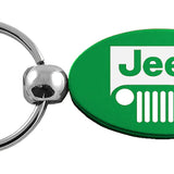 Jeep Grill Oval Key Chain Fob - Official Licensed