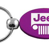 Jeep Grill Oval Key Chain Fob - Official Licensed
