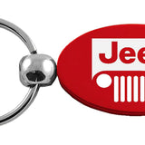 Jeep Grill Oval Key Chain Fob - Official Licensed