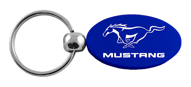 Ford Mustang Oval Key Chain Fob - Official Licensed