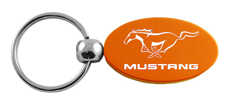 Ford Mustang Oval Key Chain Fob - Official Licensed
