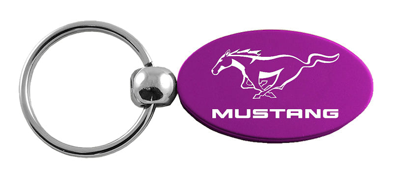 Ford Mustang Oval Key Chain Fob - Official Licensed