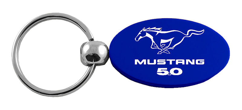 Ford Mustang 5.0 Oval Key Chain Fob - Official Licensed