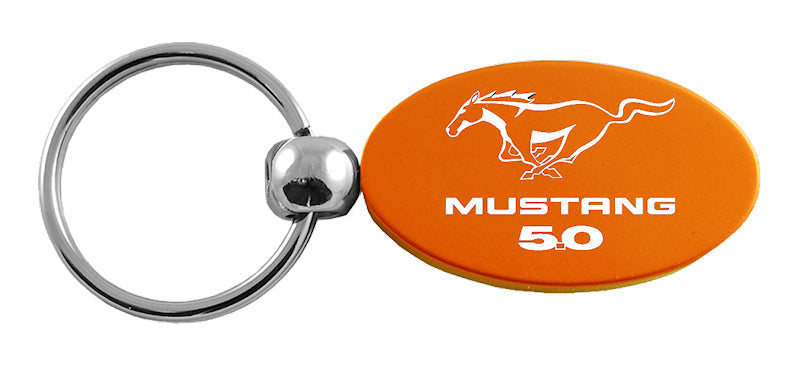 Ford Mustang 5.0 Oval Key Chain Fob - Official Licensed