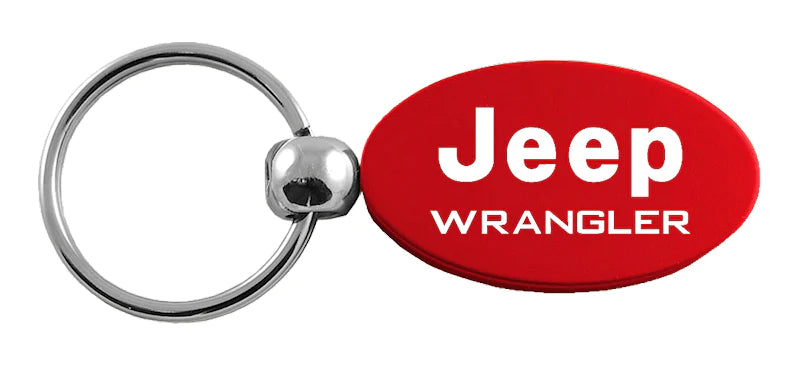 Jeep Wrangler Oval Key Chain Fob - Official Licensed