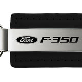 Ford F-350 Leather Key Chain Fob - Black - Official Licensed