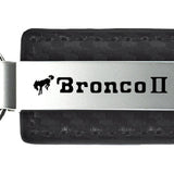 Ford Bronco II Carbon Fiber Leather Key Chain Fob - Official Licensed
