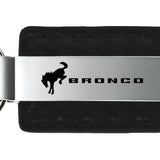 Ford Bronco 2020 Carbon Fiber Leather Key Chain Fob - Official Licensed