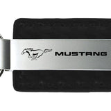 Ford Mustang Carbon Fiber Leather Key Chain Fob - Official Licensed