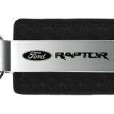 Ford Raptor Carbon Fiber Leather Key Chain Fob - Official Licensed