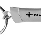 Ford Mustang Tri-Bar Blade Key Chain Fob - Silver - Official Licensed
