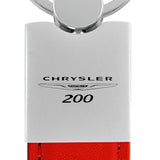 Chrysler 200 Duo Leather / Chrome Key Chain Fob - Official Licensed