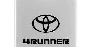 Toyota 4Runner Duo Leather / Chrome Key Chain Fob - Black - Official Licensed