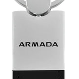 Nissan Armada Duo Leather / Chrome Key Chain Fob - Official Licensed