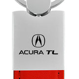 Acura TL Duo Leather / Chrome Key Chain Fob - Official Licensed