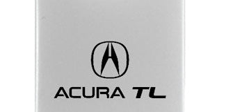 Acura TL Duo Leather / Chrome Key Chain Fob - Official Licensed