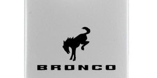 Ford Bronco 2020 Duo Leather / Chrome Key Chain Fob - Official Licensed