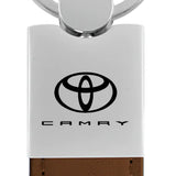 Toyota Camry Duo Leather / Chrome Key Chain Fob - Official Licensed