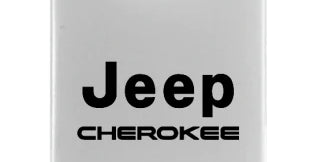 Jeep Cherokee Duo Leather / Chrome Key Chain Fob - Official Licensed