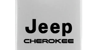 Jeep Cherokee Duo Leather / Chrome Key Chain Fob - Official Licensed