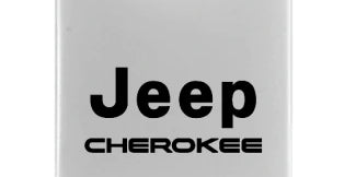 Jeep Cherokee Duo Leather / Chrome Key Chain Fob - Official Licensed