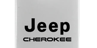 Jeep Cherokee Duo Leather / Chrome Key Chain Fob - Official Licensed