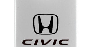 Honda Civic Duo Leather / Chrome Key Chain Fob - Official Licensed
