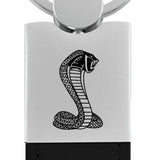 Ford Mustang Cobra Duo Leather / Chrome Key Chain Fob - Official Licensed