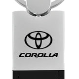 Toyota Corolla Duo Leather / Chrome Key Chain Fob - Official Licensed