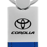 Toyota Corolla Duo Leather / Chrome Key Chain Fob - Official Licensed