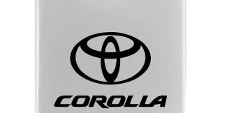 Toyota Corolla Duo Leather / Chrome Key Chain Fob - Official Licensed
