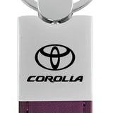 Toyota Corolla Duo Leather / Chrome Key Chain Fob - Official Licensed