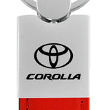 Toyota Corolla Duo Leather / Chrome Key Chain Fob - Official Licensed